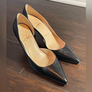 Christian Louboutin Black Leather Pumps Size 9